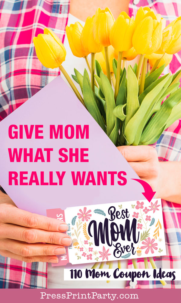 110 mom coupon ideas. mothers day, birthday, valentines, christmas