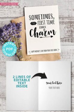 FUNNY Mother's Day Card Printable, 5x7