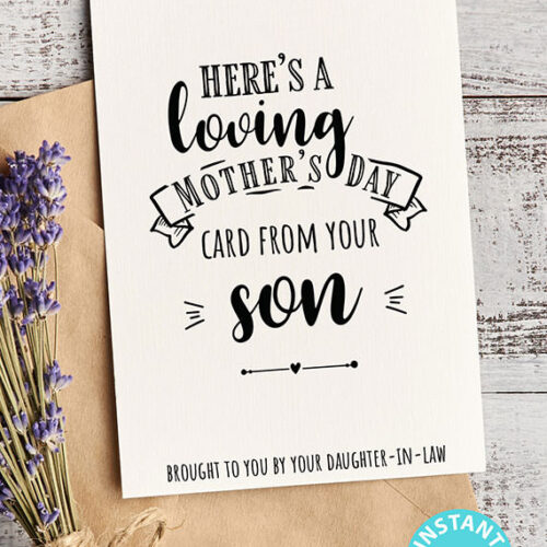 Funny Mother's Day Card Printable, Instead of Grandchildren