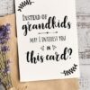 FUNNY Mother's Day Card Printable, 5x7", Mom card, Instead of Grandchildren, From Son, From Daughter, Editable Text Inside, INSTANT DOWNLOAD Press Print Party