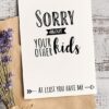 FUNNY Mother's Day Card Printable, 5x7", Mom card, Sorry about your other kids, From Son, From Daughter, Editable Text, INSTANT DOWNLOAD Press Print Party