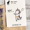 FUNNY Mother's Day Card Printable, 5x7", Mom card, Unicorn mom, Horse Mom, From Son, From Daughter, Editable Text inside, INSTANT DOWNLOAD Press Print Party