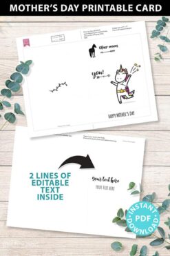 FUNNY Mother's Day Card Printable, 5x7