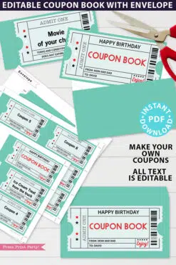 Tattoo Ticket Gift Certificate Personalised Coupon (Instant