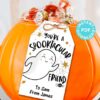 EDITABLE Halloween Tag Printable Template, Spooktacular Ghost, Halloween Party Favors, Treat Goodie Bag, Kids Halloween, INSTANT DOWNLOAD