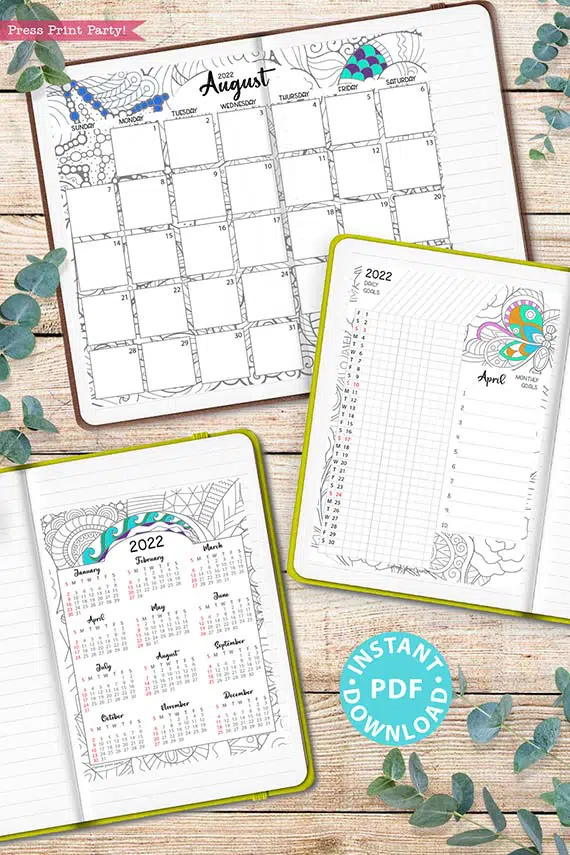 Monthly Planner Kit 2 - FEBRUARY Printable