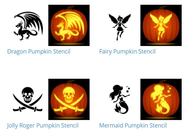 pumpkin stencils Free pumpkin printable stencils and halloween carving templates round up press print party