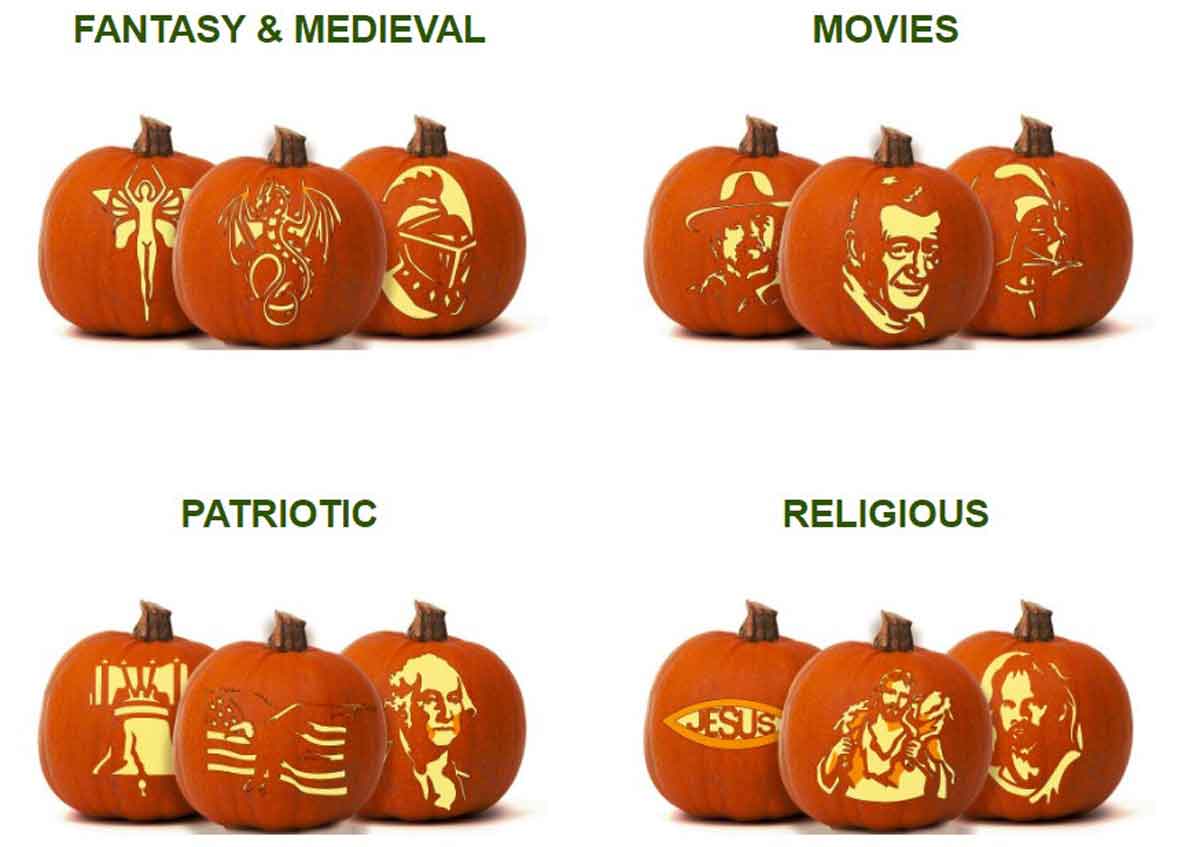 Huge list of 2000+ Free Printable Pumpkin Stencils &amp; Carving Templates