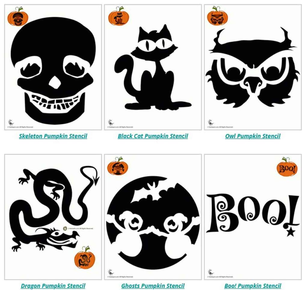 woo jr Free pumpkin printable stencils and halloween carving templates round up press print party