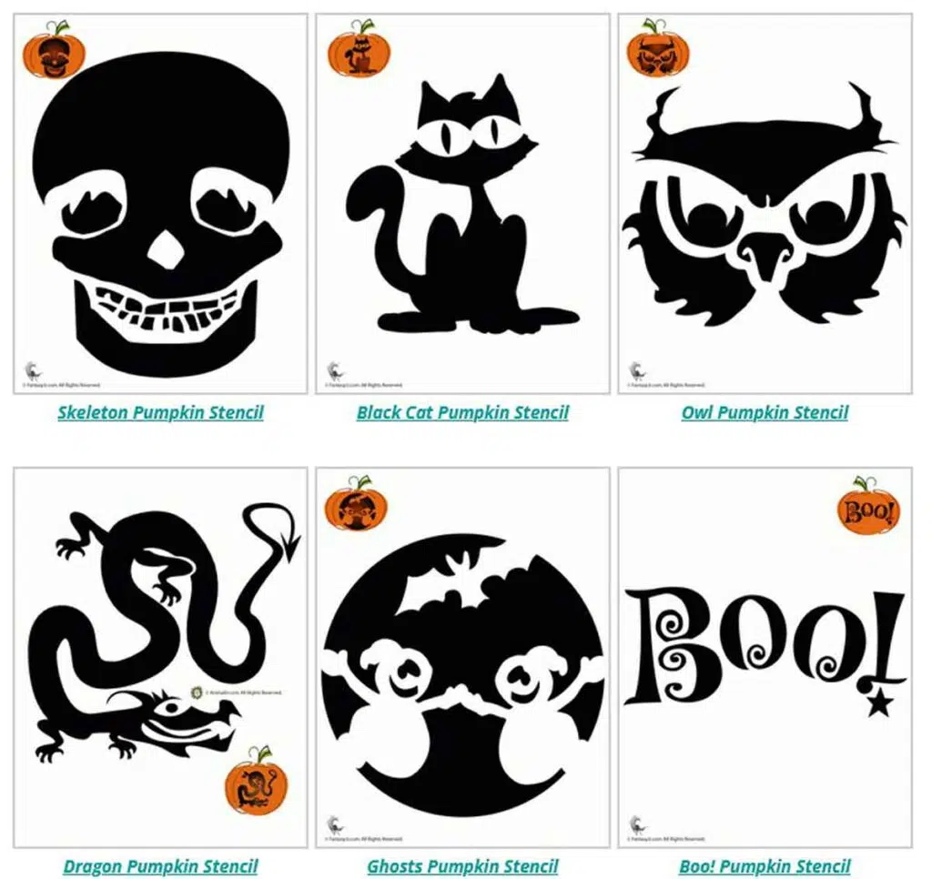 woo jr Free pumpkin printable stencils and halloween carving templates round up press print party