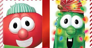 Veggietales christmas - best family christmas movie night list - Press Print Party!