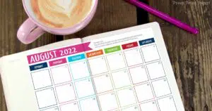free 2022 calendar printable for bullet journals - Press Print Party!