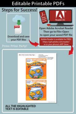 Goldfish Valentine Printable Tag, Kids Valentines Cards, EDITABLE names, I'm so Glad we Swim in the Same School, Classroom, INSTANT DOWNLOAD Press print Party