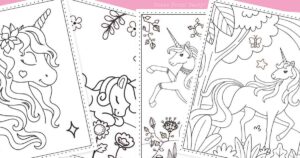 free printable coloring pages unicorn - Press Print Party!