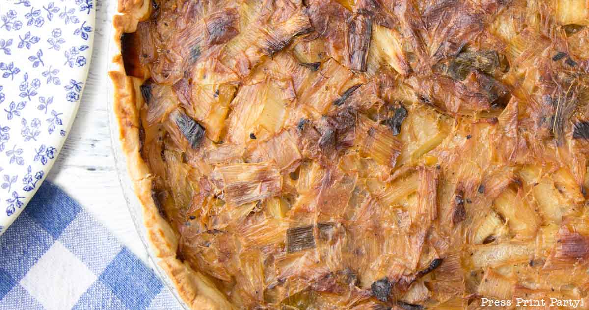 Authentic French Leek Tart Recipe (Flamiche aux Poireaux)