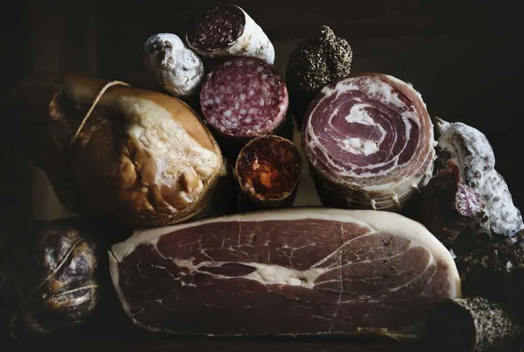 charcuterie meats to use on a diy charcuterie board - Press Print Party