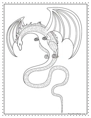 Dragon Sketchbook for Kids ages 4-8 Blank Paper for Drawing.