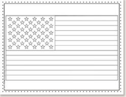 10 Free Coloring Pages of the American Flag for Kids