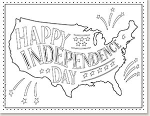 happy independance day country -10 free coloring pages of the American flag for kids printables - Press Print Party