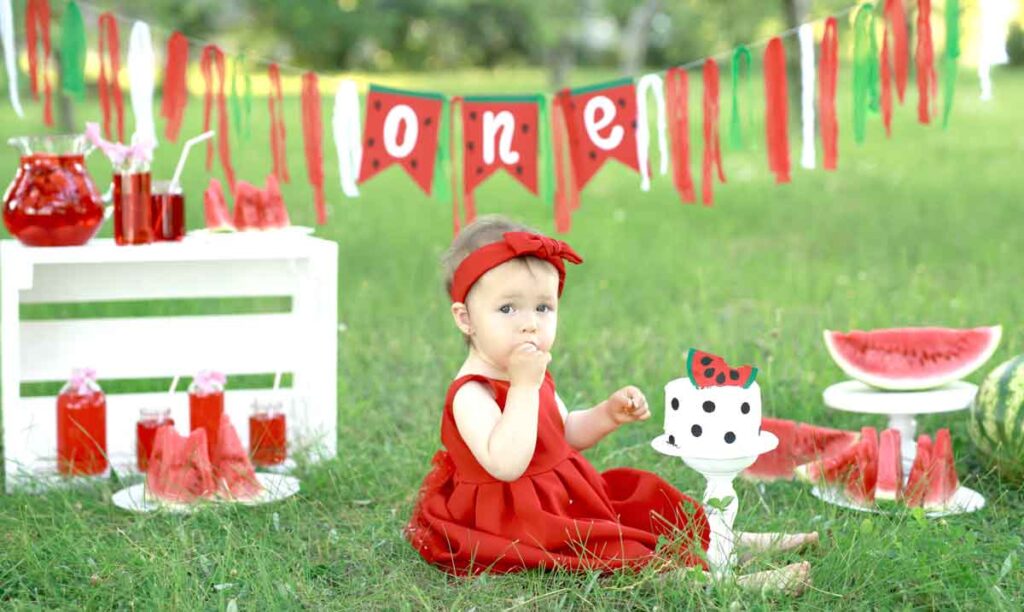 10 unique themes for 1st birthdays with clever puns - one in a melon party ideas - press print party!