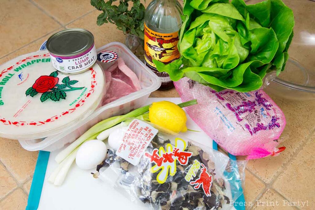 ingredients - How to make vietnamese egg rolls recipe cha gio nem ran - Press Print Party!