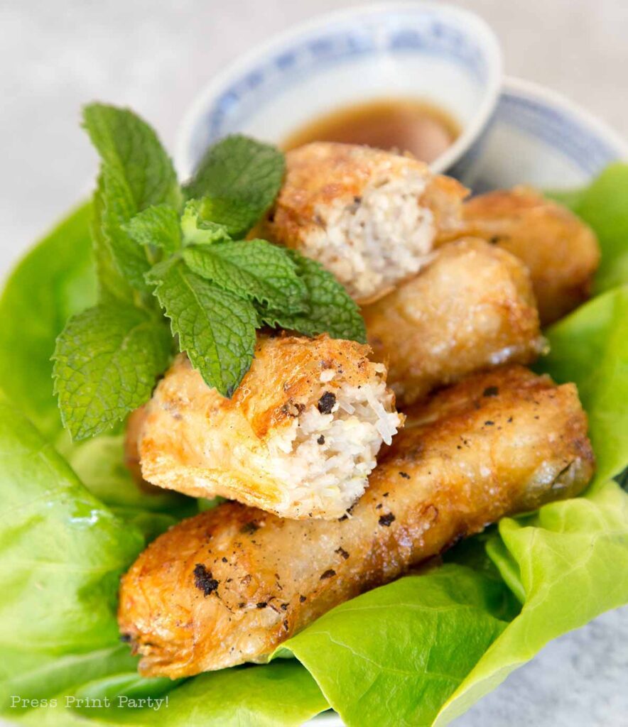 The Best Vietnamese Egg Rolls Recipe, How to make Cha Gio/Nem Press Print Party
