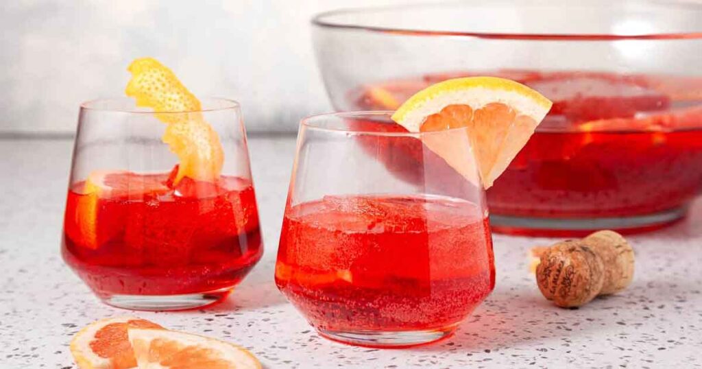 sparkling negroni punch recipe -35 Great Christmas Punch Recipes to Make for a Crowd Press Print Party