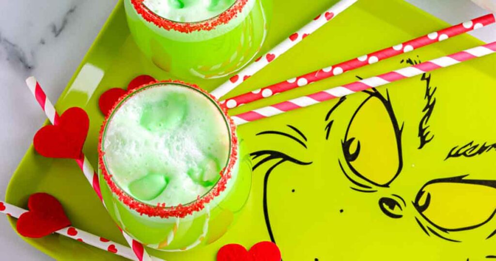 grinch punch green punch -35 Great Christmas Punch Recipes to Make for a Crowd Press Print Party