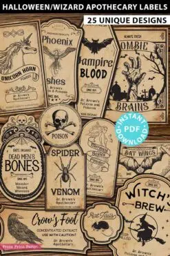 Free Printable Halloween Labels for Everything