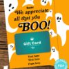 EDITABLE Halloween Gift Card Holder, Teacher Gift Printable Template, 5x7", We Appreciate All That You Boo!, Staff, Custom, INSTANT DOWNLOAD Press Print Party