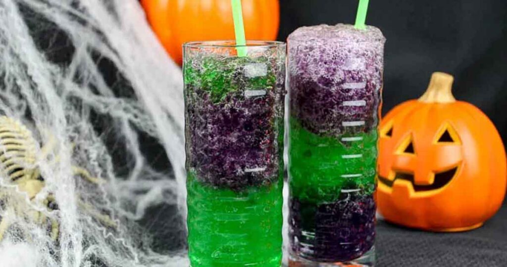 jello halloween drink- 33 Wickedly Fun Recipes for Halloween Drinks ideas non alcoholic for Kids & alcoholic for Adults - Press Print Party