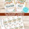 EDITABLE Thanksgiving Tags Printable, Thankful and Blessed, Religious Fall Tag for Teacher, Staff, Employees, Nurse, Rustic INSTANT DOWNLOAD Press print PARTY