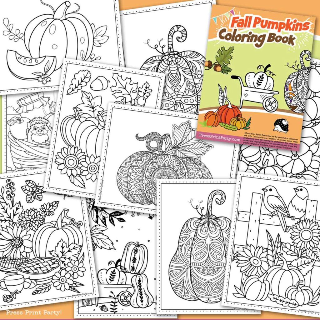 Free Pumpkin Printable Coloring Pages For Fall - Press Print Party zentangle pumpkin, in cart and in baskets 