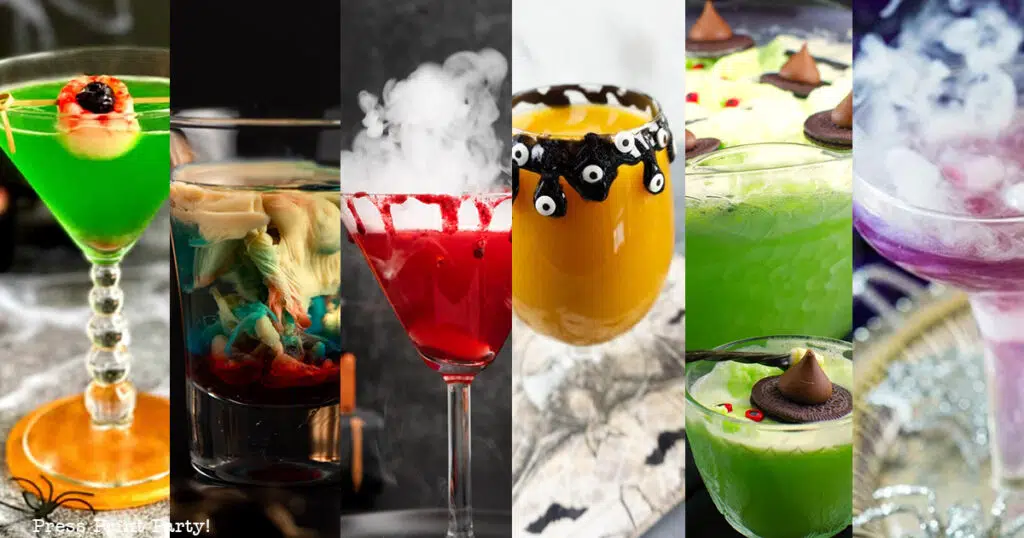 33 Wickedly Fun Recipes for Halloween Drinks ideas non alcoholic for Kids & alcoholic for Adults - Press Print Party