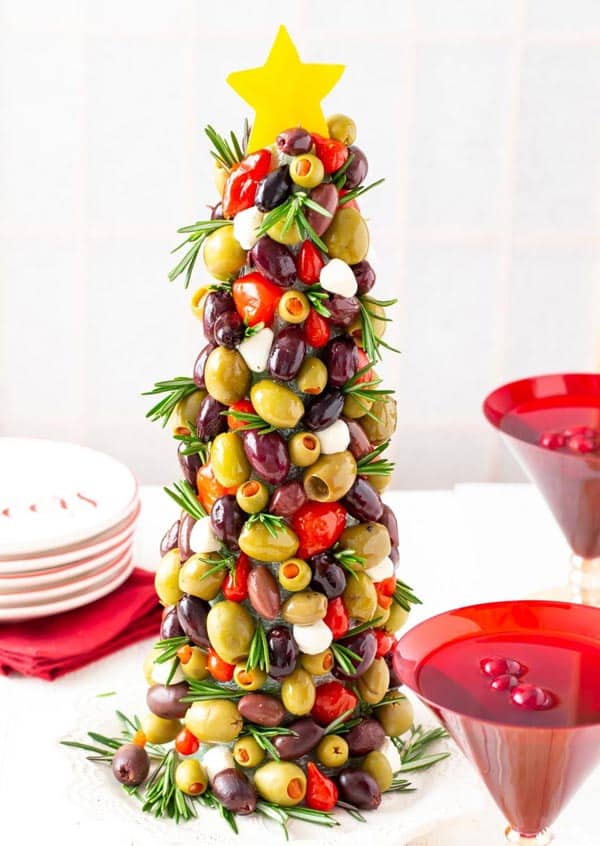 -Christmas Tree Appetizers - Press Print Party -