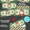 Play Christmas Money and Cash Envelope Printable, Christmas Money Envelope, Money Holder, Fake Money for Christmas, INSTANT DOWNLOAD press print party