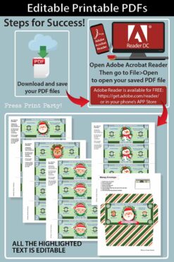 Play Christmas Money and Cash Envelope Printable, Christmas Money Envelope, Money Holder, Fake Money for Christmas, INSTANT DOWNLOAD press print party