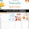 press print party 2023 Calendar Printable Bundle, Watercolor design, Bullet Journal Inserts, Monthly Calendar, Daily Routine Tracker, INSTANT DOWNLOAD