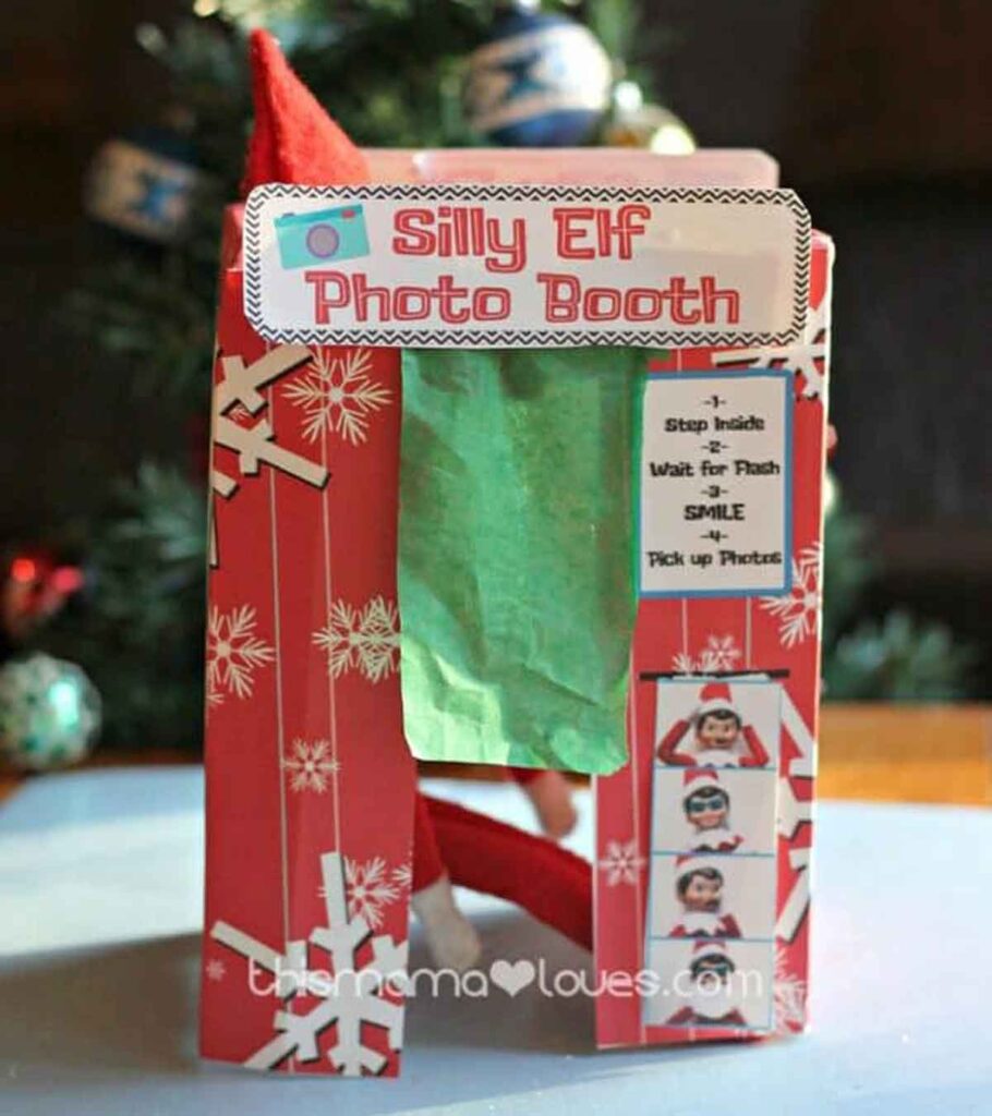Elf photo booth - Free Elf on the Shelf Printables to Save Moms Time Press Print Party
