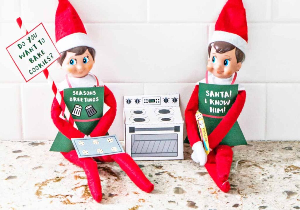 baking printable set - Free Elf on the Shelf Printables to Save Moms Time Press Print Party