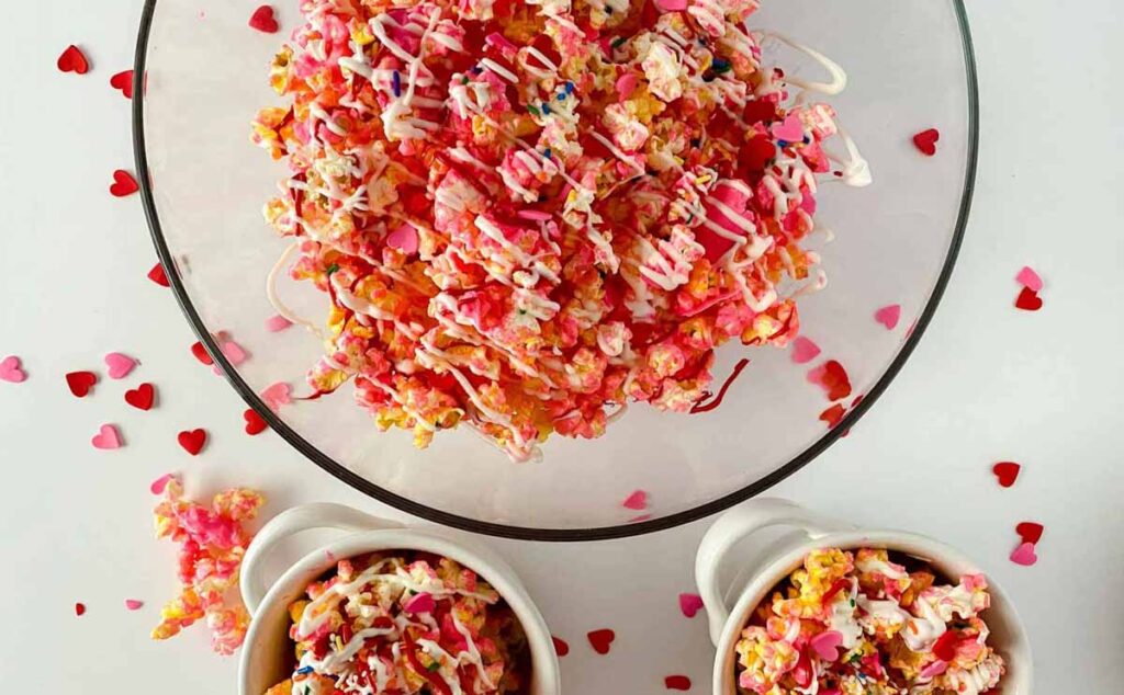 Candy popcorn - Valentine Snack Ideas for Classroom parties at school - Press Print Party!