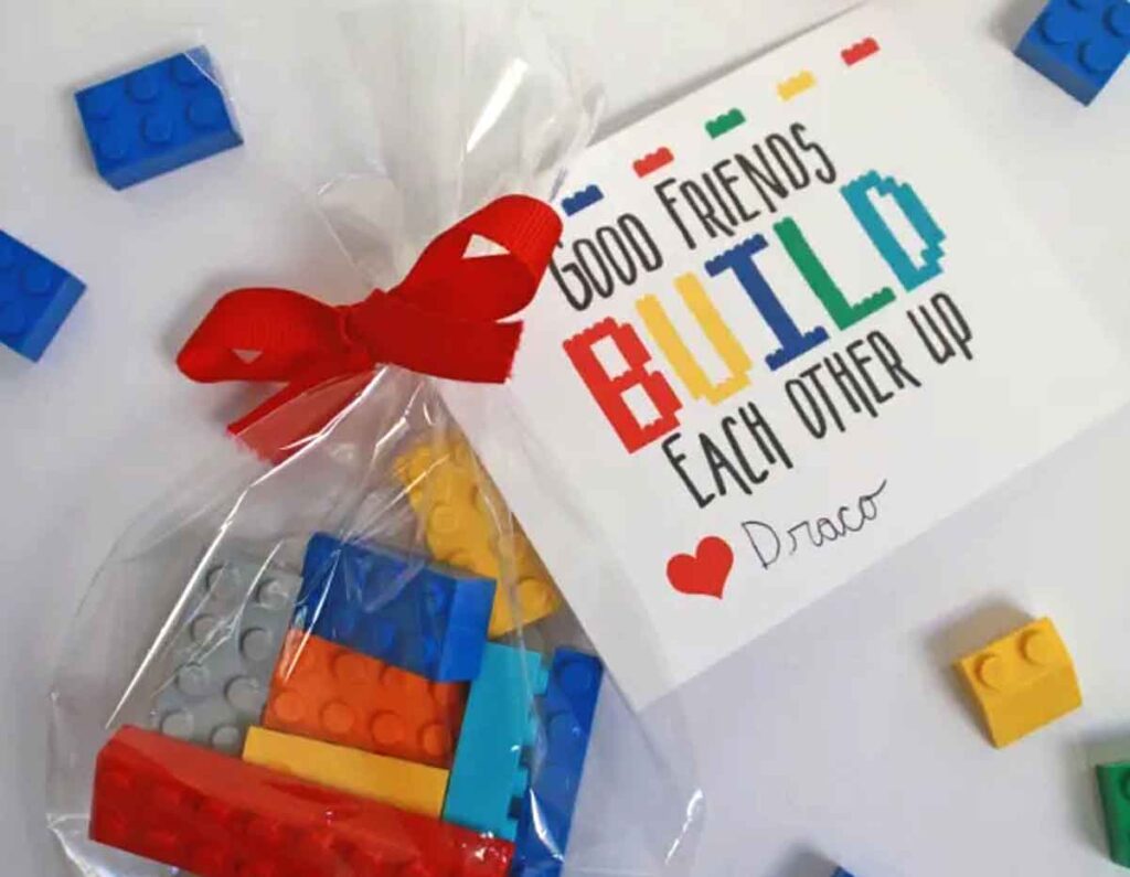Lego valentines free - The ultimate list of Classroom Valentine Gift Ideas for Kids - Press Print Party!