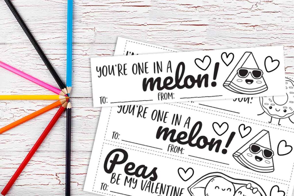 bookmard coloring valentine - The ultimate list of Classroom Valentine Gift Ideas for Kids - Press Print Party!