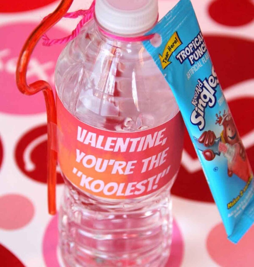 kool aid valentine- The ultimate list of Classroom Valentine Gift Ideas for Kids - Press Print Party!