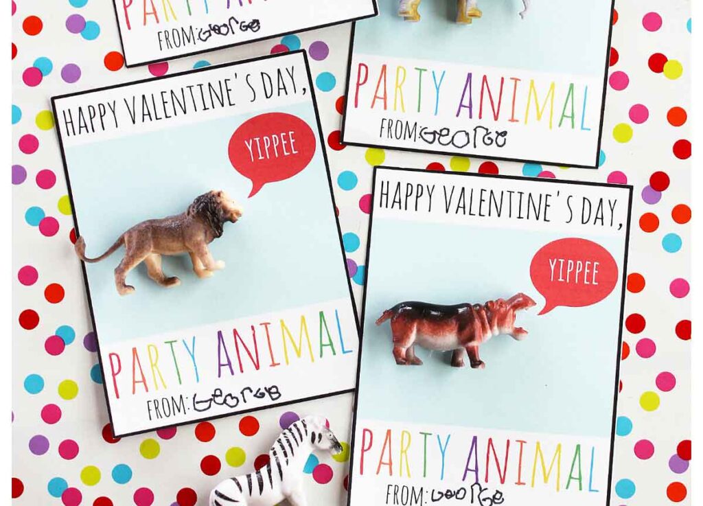 zoo plastic circus animals valentines - The ultimate list of Classroom Valentine Gift Ideas for Kids - Press Print Party!