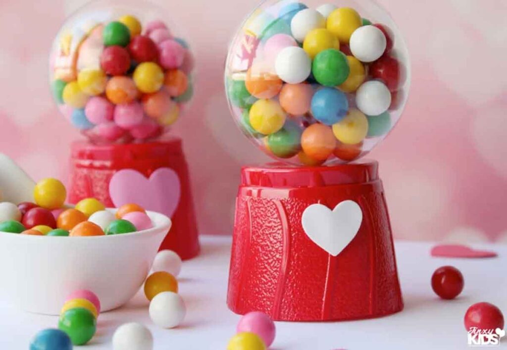 valentine mini gum ball machines - The ultimate list of Classroom Valentine Gift Ideas for Kids - Press Print Party!