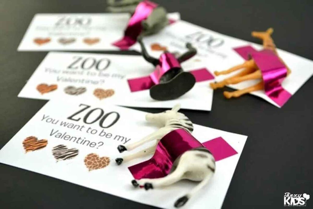 zoo plastic circus animals valentines - The ultimate list of Classroom Valentine Gift Ideas for Kids - Press Print Party!