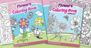 20 Coloring pages of flowers for kids and adults- new and unique - Press Print Party!