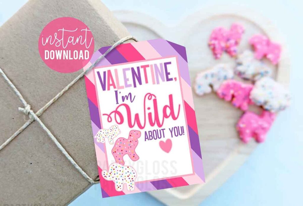 animal cracker circus valentine- The ultimate list of Classroom Valentine Gift Ideas for Kids - Press Print Party!