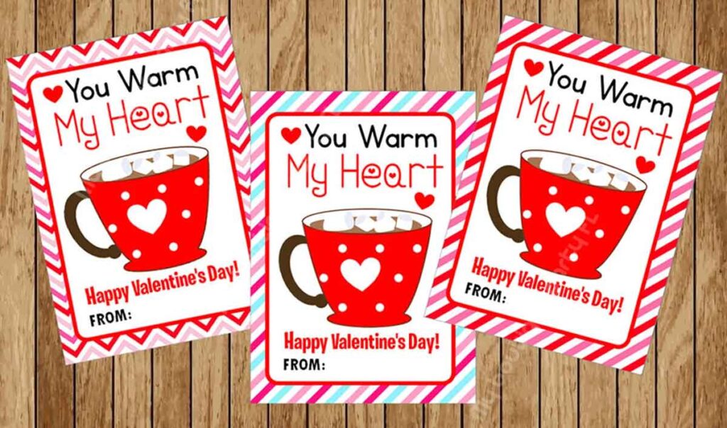 cocoa valentine - The ultimate list of Classroom Valentine Gift Ideas for Kids - Press Print Party!